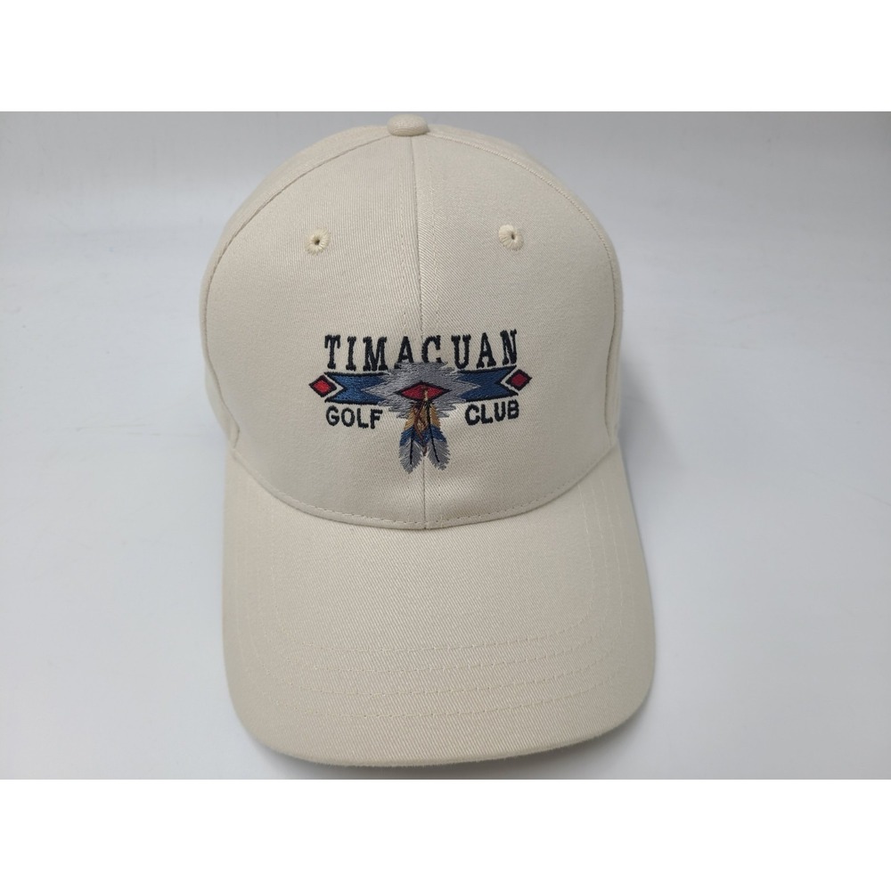 Timacuan Golf Club Course Strapback Adjustable Hat Cap Lake Mary Florida‎ Beige